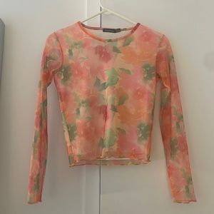 Beautiful watercolor floral top